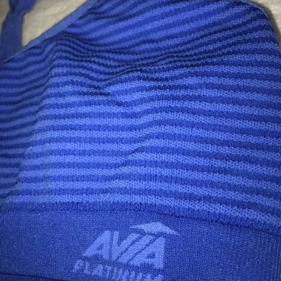 Blue stripped sports bra - Picture 3 of 4